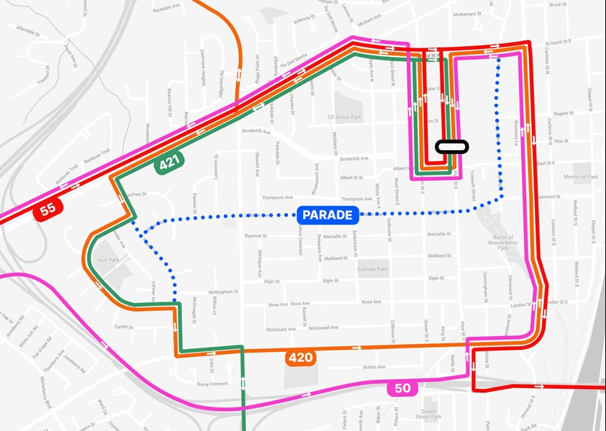 Thorold Santa Claus Parade detours