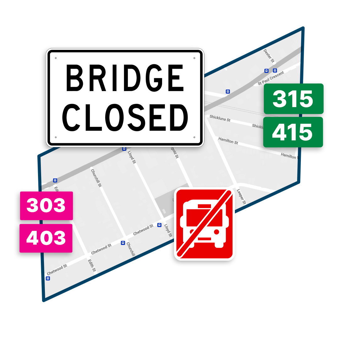 St. Paul Street West CN Rail Bridge Closure Niagara Region Transit